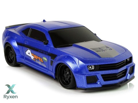 Zdalnie Sterowane Auto Sportowe 1:24 Wyścigi Niebieski Przyciemniane Szyby LEAN TOYS