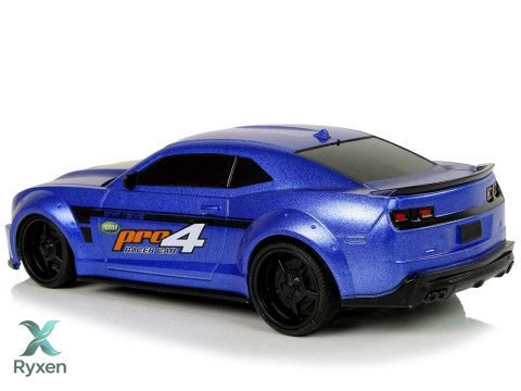 Zdalnie Sterowane Auto Sportowe 1:24 Wyścigi Niebieski Przyciemniane Szyby LEAN TOYS