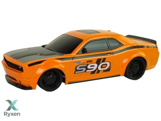 Zdalnie Sterowane Auto Sportowe 1:24 Wyścigi Pomarańczowe 27 R/C Pilot LEAN TOYS