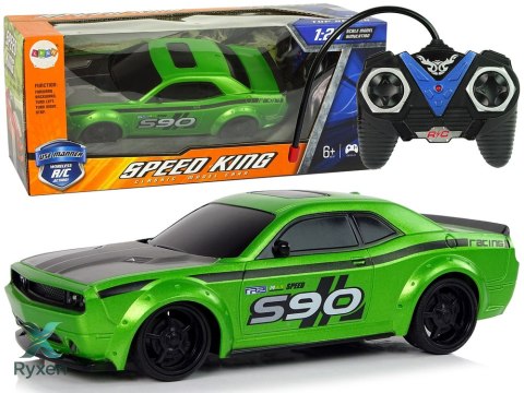 Zdalnie Sterowane Auto Sportowe 1:24 Wyścigi Zielony LEAN TOYS