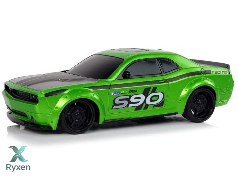 Zdalnie Sterowane Auto Sportowe 1:24 Wyścigi Zielony LEAN TOYS