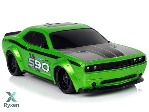 Zdalnie Sterowane Auto Sportowe 1:24 Wyścigi Zielony LEAN TOYS