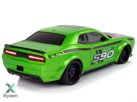 Zdalnie Sterowane Auto Sportowe 1:24 Wyścigi Zielony LEAN TOYS