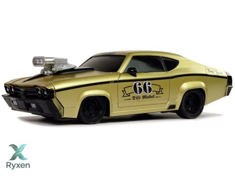 Zdalnie Sterowane Auto Sportowe Klasyczne 1:20 Złote Pilot LEAN TOYS