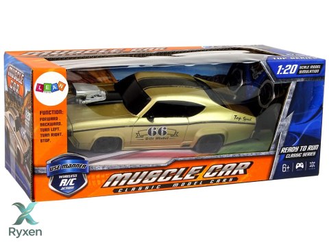 Zdalnie Sterowane Auto Sportowe Klasyczne 1:20 Złote Pilot LEAN TOYS