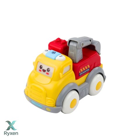 Zestaw Autka Miejskie Dla Malucha Napęd Ruchome Elementy Światła Dźwięki LEAN TOYS