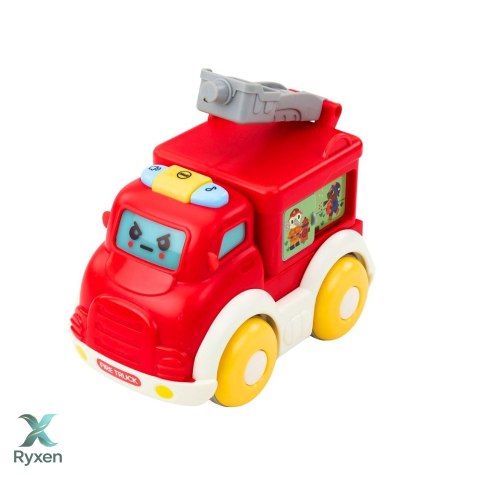 Zestaw Autka Miejskie Dla Malucha Napęd Ruchome Elementy Światła Dźwięki LEAN TOYS