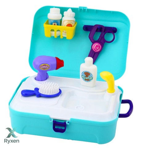 Zestaw Piękności Salon Kosmetyczny Dla Zwierząt Walizka Plecak 16 el. LEAN TOYS