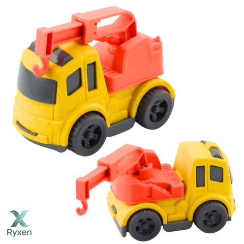 Zestaw Pojazdów Budowlanych Autka Betoniarka Ciężarówka Z Hakiem BIO Plastik LEAN TOYS