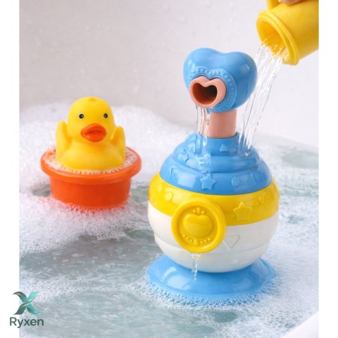 Zestaw Zabawki Do Kąpieli Kaczuszka Dozownik Mydła Kubeczek Niebieski LEAN TOYS