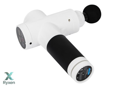 44-357# Pistolet do masażu masażer blow wave 4000 biały + 10 końcówek + walizka Blow