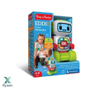 Edukacyjny Robot Eddie Język Polski Uczę się Bawiąc Clementoni 50411 CLEMENTONI