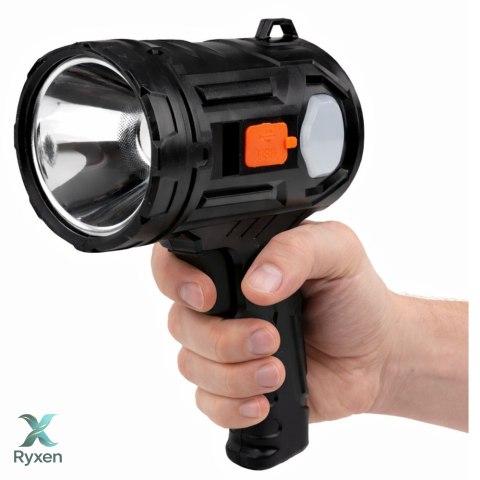Latarka LED Szperacz Solarna 6 Trybów Powerbank Wymienne Filtry 19 cm LEAN