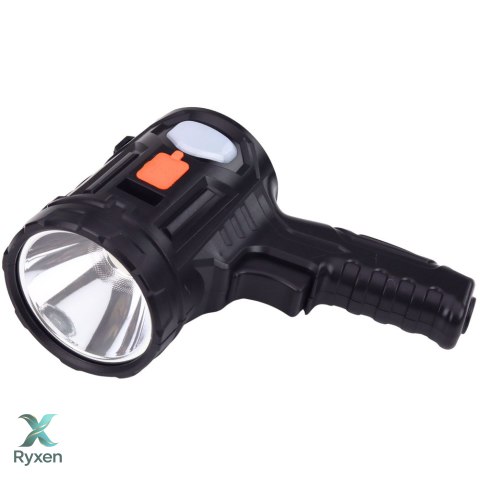 Latarka LED Szperacz Solarna 6 Trybów Powerbank Wymienne Filtry 19 cm LEAN
