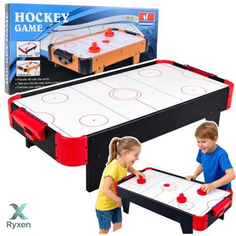 Mini Stół Air Hockey Stołowy Gra Zręcznościowa Dla Dzieci Czarny LEAN TOYS