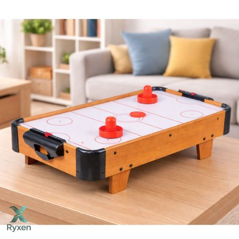 Mini Stół Air Hockey Stołowy Gra Zręcznościowa Dla Dzieci Drewniany LEAN TOYS