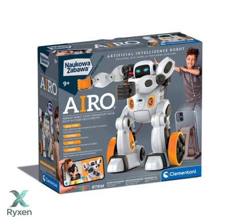 Naukowa Zabawa Zestaw Robot Airo Język Polski Clementoni 50819 CLEMENTONI