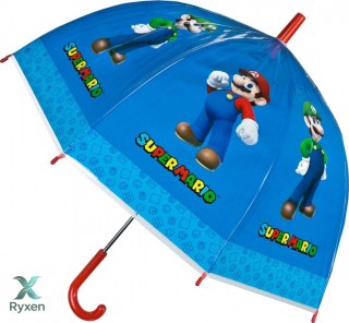 Parasolka przezroczysta manualna super mario KIDS EUROSWAN