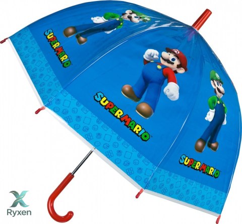 Parasolka przezroczysta manualna super mario KIDS EUROSWAN