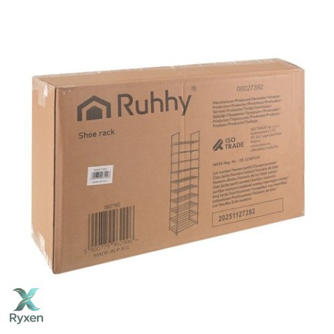 Półka na buty 10 poziomowa 45x30x174cm Ruhhy RUHHY