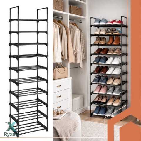 Półka na buty 10 poziomowa 45x30x174cm Ruhhy RUHHY