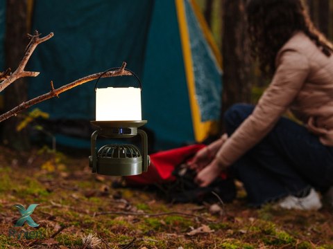 Przenośna lampa kempingowa z wentylatorem TRACER LightBreeze TRACER