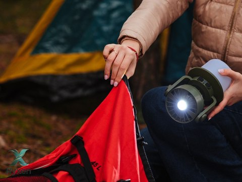 Przenośna lampa kempingowa z wentylatorem TRACER LightBreeze TRACER