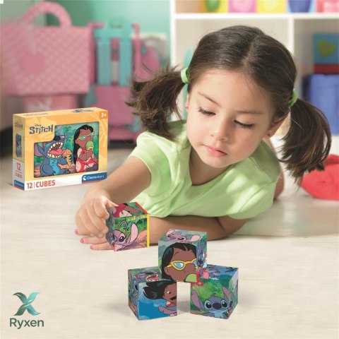 Puzzle 12 Klocków Sześcianów DISNEY STITCH Clementoni 41347 CLEMENTONI