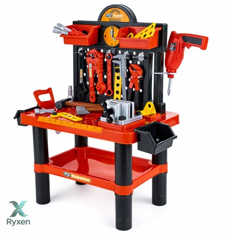 Warsztat Dla Dzieci Stolik Majsterkowicza Narzędzia Akcesoria 70 cm LEAN TOYS