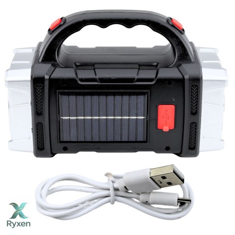 Wielofunkcyjna Latarka Solarna Szerokokątna LED HB-1678 38W LEAN