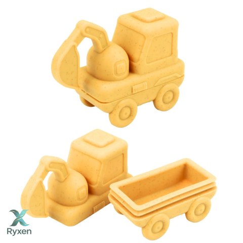 Zabawki Dla Malucha Gumowe Pojazdy Do Rozłączania Zabawy Kąpieli 4 szt. LEAN TOYS