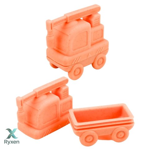 Zabawki Dla Malucha Gumowe Pojazdy Do Rozłączania Zabawy Kąpieli 4 szt. LEAN TOYS