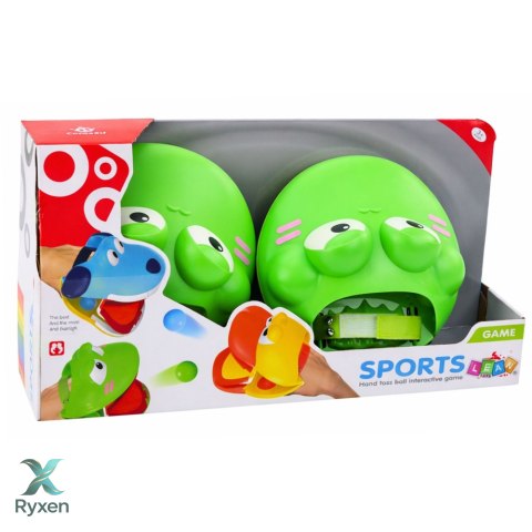 Żaby Łapacze Piłek Wyrzutnie Gra Zręcznościowa Sportowa Dla Dzieci LEAN TOYS