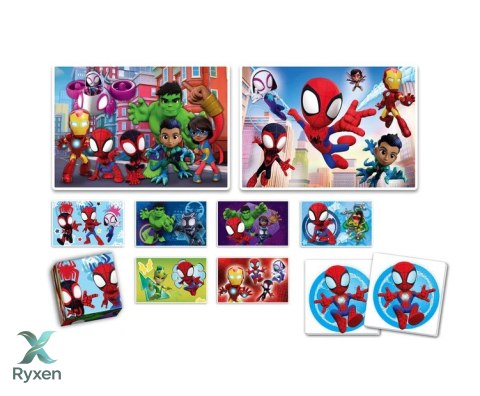 Zestaw Edukacyjny Puzzle Memo Klocki MARVEL SPIDEY Clementoni 18295 CLEMENTONI