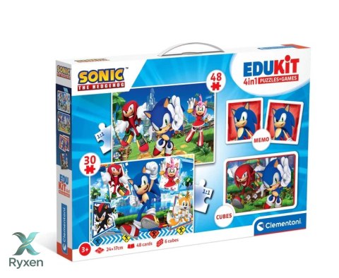 Zestaw Edukacyjny Puzzle Memo Klocki SONIC Clementoni 18318 CLEMENTONI