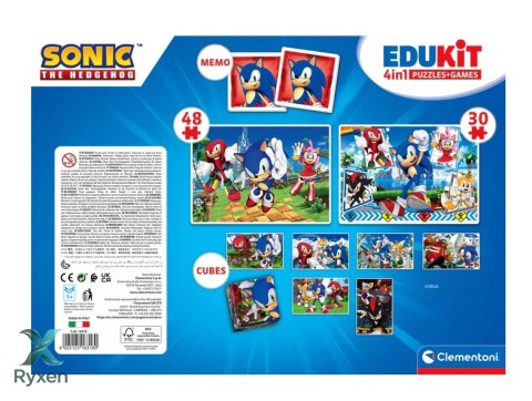 Zestaw Edukacyjny Puzzle Memo Klocki SONIC Clementoni 18318 CLEMENTONI