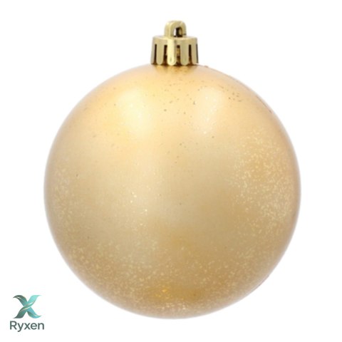 EKSKLUZYWNY ZESTAW 4 BOMBEK CHOINKOWYCH 8 CM - ZŁOTY Kamai Christmas Decorations