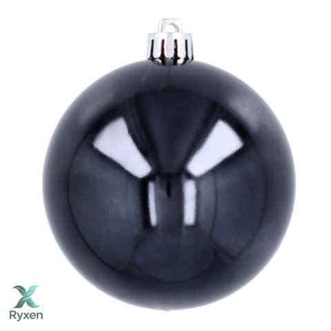 Ekskluzywna Bombka Choinkowa od Kamai Christmas Decoration® - Kolor Antracyt, Komplet 4 Sztuk Kamai Christmas Decorations