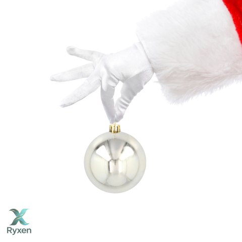 Ekskluzywna Bombka Choinkowa od Kamai Christmas Decoration® - Kolor Szampański, Komplet 4 Sztuk Kamai Christmas Decorations