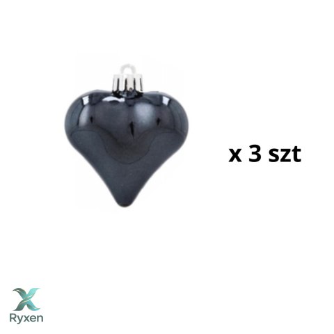 Komplet 19 Bombek Choinkowych Kamai Christmas Decoration® - Kolor Antracyt z Gwiazdą na Czubek Kamai Christmas Decorations