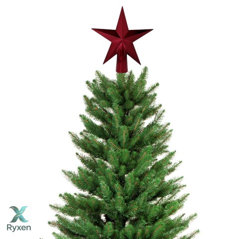 Komplet 19 Bombek Choinkowych Kamai Christmas Decoration® - Kolor Burgund z Gwiazdą na Czubek Kamai Christmas Decorations