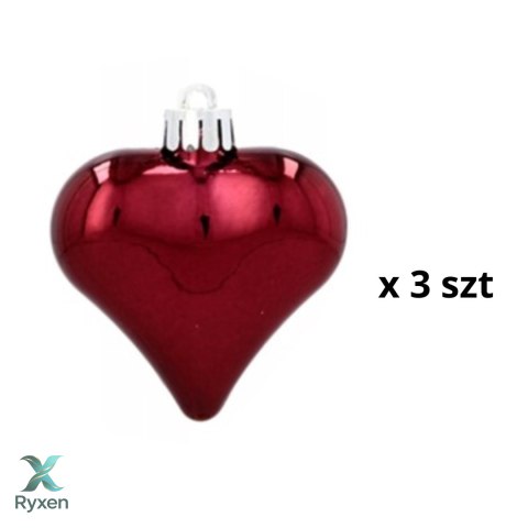 Komplet 19 Bombek Choinkowych Kamai Christmas Decoration® - Kolor Burgund z Gwiazdą na Czubek Kamai Christmas Decorations