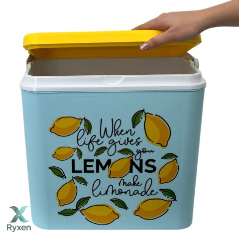 Lodówka CEGECO 24L Jasnoniebieska wzór Lemoniada Kamai Kamai COOLBOX