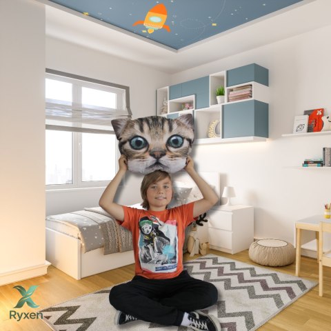 Poduszka kot "FLUFFY" Rozmiar M Max Rever