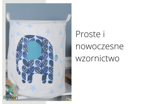 Pojemnik, kosz materiałowy do przechowywania SŁOŃ 50x40 cm Kamai