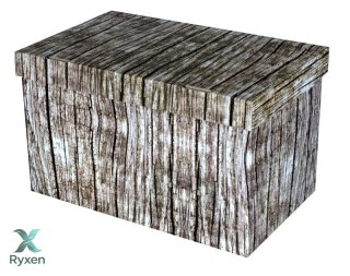 Pudełko dekoracyjne, porządkowe 300x180x190 mm DREWNO, SKRZYNIA mix Kamai