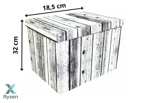 Pudełko dekoracyjne, porządkowe 320x250x185 mm DREWNO FLEXO Kamai