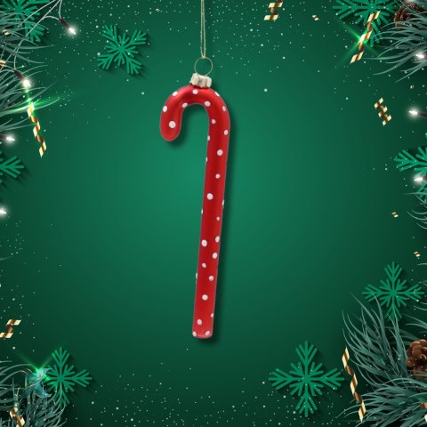 SZKLANA LASKA "Czerwone w Białe Kropki" od Kamai Christmas Decoration® Kamai Christmas Decorations