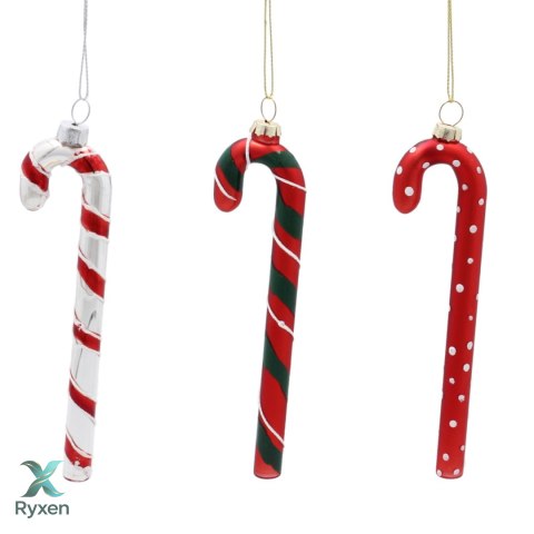 SZKLANA LASKA "Czerwone w Białe Kropki" od Kamai Christmas Decoration® Kamai Christmas Decorations