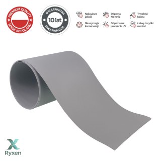 Taśma ogrodzeniowa PASKI 6 x 2,55mb BASIC 19cm PROTECTO™ SZARA + 12 klipsów GRATIS PROTECTO